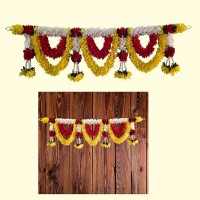 AFARZA; CHOICE GOOD FEEL GOOD Toran Garlands for Door Main Entrance Red Rose Hanging Handmade Bandhanwar Home Festival Decoration-25194 AFARZA; CHOICE GOOD FEEL GOOD Toran Garlands for Door Main Entrance Red Rose Hanging Handmade Bandhanwar Home Festival Decoration-25194