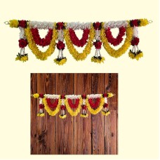 AFARZA; CHOICE GOOD FEEL GOOD Toran Garlands for Door Main Entrance Red Rose Hanging Handmade Bandhanwar Home Festival Decoration-25194