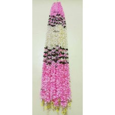 afarza Artificial Flower Garland Toran for Door Entrance Home Decoration Hanging 4 pieces 5 ft p-lightpink-White afarza Artificial Flower Garland Toran for Door Entrance Home Decoration Hanging 4 pieces 5 ft p-lightpink-White