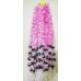 afarza Artificial Flower Garland Toran for Door Entrance Home Decoration Hanging p-Light Pink-White