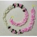 afarza Artificial Flower Garland Toran for Door Entrance Home Decoration Hanging p-Light Pink-White