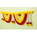 Afarza Artificial Flower Garland Toran for Door Entrance Hanging Marigold Latest Home Decoration- 23182