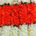Afarza Gajra For Hair Accessories Artificial Mogra Jasmine Juda Bun  For Women Girls Pack 4 pieces white-orange