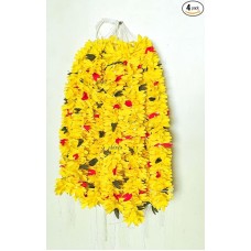 Afarza Veni Gajra Hair Bun Artificial mogra Jasmine Juda flower look For Women Pack 4 pieces (gajra-yellow) Afarza Veni Gajra Hair Bun Artificial mogra Jasmine Juda flower look For Women Pack 4 pieces (gajra-yellow)