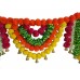 afarza Artificial Marigold Flower Toran Garlands Handmade Bandhanwar Door Hanging HomeTraditional Wall Decoration Diwali