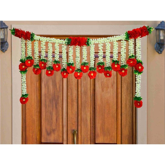 afarza Artificial Marigold Flower Toran Garlands Handmade Bandhanwar Door  Hanging HomeTraditional Wall Decoration Diwali