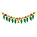 afarza Artificial Marigold Flower Toran Garlands Mango Leaves with Plastic Bell Door Wall Hanging Decoation Handmade Bandhanwar HomeTraditional 2 Piece Pack