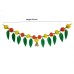 afarza Artificial Marigold Flower Toran Garlands Mango Leaves with Plastic Bell Door Wall Hanging Decoation Handmade Bandhanwar HomeTraditional 2 Piece Pack
