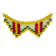 afarza Toran Doorway Hanging For Entrance Handmade Traditional Home Decoration Pink Yellow afarza Toran Doorway Hanging For Entrance Handmade Traditional Home Decoration Pink Yellow